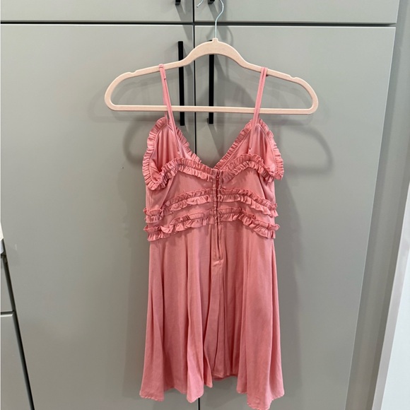 Pink Ruffled Mini Dress - Picture 4 of 4